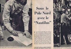 Coupure de presse Clipping 1958 Le sous-marin "Nautilus" (10 pages)