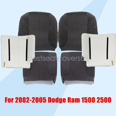 Крышка переднего нижнего и верхнего сиденья и поролоновая подушка для Dodge Ram 1500 2500 2002-2005 годов выпуска - Изображение 1 из 4