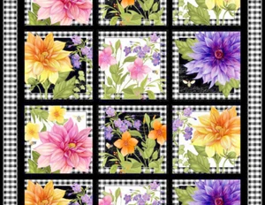 WILMINGTON #33879 913 "IN BLOOM" THE PANEL .FREE PATTERN WITH PURCHASE BTP - Picture 1 of 1