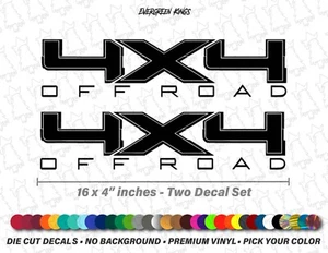 4x4 Decal Set For 2009 - 2016 Ford F-150 F-250 Truck Bed Off Road Stickers - USA - Picture 1 of 6