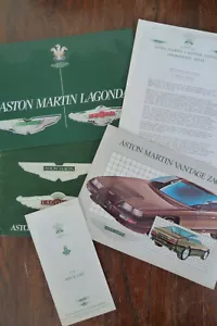 Aston Martin V8 Vantage Lagonda + Zagato Broschürenpaket, Pressemitteilung & Preise - Bild 1 von 4
