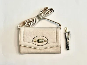 Simply Noelle Ivory Crossbody Purse w/Shoulder Strap & Wristlet-New Without Tags - Picture 1 of 4