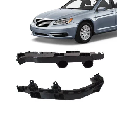 Fits 2011-2014 Chrysler 200 Front Bumper Cover Mounting Brackets Left+Right Set - Image 1 of 4