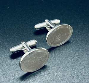 Tiffany & Co. Vintage Sterling Silver Oval Cufflinks