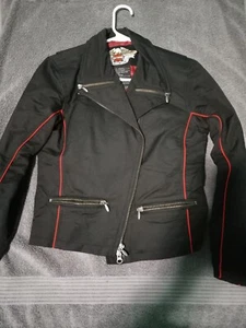 WOMENS HARLEY DAVIDSON WIND BREAKER BOMBER MOTORCYCLE JACKET SMALL - Picture 1 of 4
