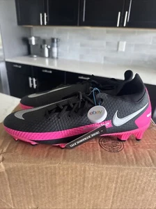 Nike Phantom GT Academy FG MG Soccer Cleats Black Pink Men's Size 13 - Picture 1 of 9