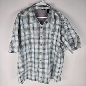 Mens Wangler Short Sleeve Plaid Button-Up Shirt Size 2XL - Picture 1 of 8