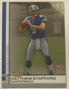 Matthew Stafford 2009 Topps FINEST Rookie Card #100 (3942)