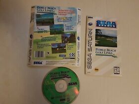 Pebble Beach Golf Links (Sega Saturn, 1995)  Complete in Box - CIB No Case RaRe