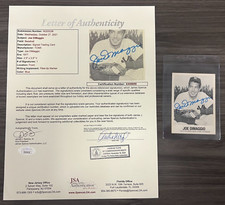 Joe DiMaggio Signed 1977 TCMA Card #1 JSA Certified HOF New York Yankees w/LOA!