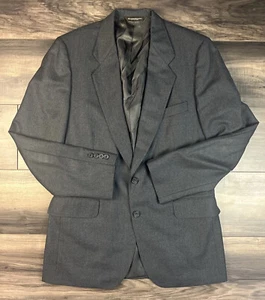 Harry Rosen Blazer Men's Size 40R Gray Samuelsohn 100% Wool Sport Coat Jacket - Picture 1 of 10