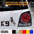 K9 K-9 Unit Police Dog American Flag Decal Sticker German Shepherd Car Vinyl