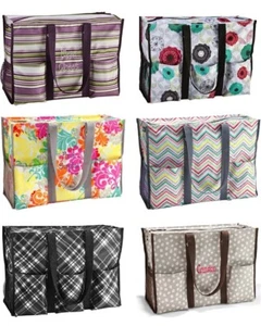 Thirty One CR Super Organizing Zip Top Utility Beach tote Organizer bag 31 gift - Picture 1 of 32