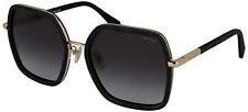 Police Women's Designer Sunglasses SPLA 20 0300 58 mm in Black Gold Sparkle Grey