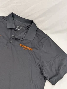 Oklahoma State Cowboys Nike Dri-Fit Short Sleeve Polo XL Black OSU Band - Picture 1 of 8