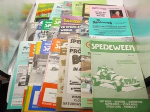 COLLECTION OF 27 x SPEDEWORTH STOCK BANGER HOT ROD PROGRAMMES - Imagen 1 de 14
