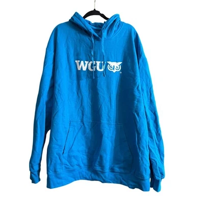 Пуловер с капюшоном WGU Western Governors University сапфировый синий размер 3XL 3X - Изображение 1 из 2