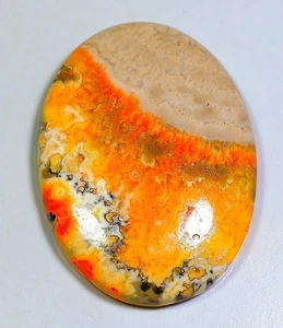 85 KT 7X31X42 mm NATUR HUMMEL JASPIS OVAL CABOCHON SCHMUCK EDELSTEIN DC-169 - Bild 1 von 1