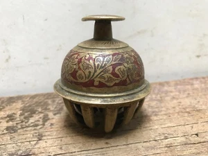 Old Antique Brass jingle caged bell India Middle East Mughal or Indo-Persian art - Picture 1 of 14