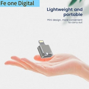 MINI Micro TF Card Reader Converter For iPhone 13 12 Lightning For iOS 13 12 - Picture 1 of 13