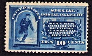 US Sc E1 Special Delivery 10¢ 1885 MH VF - Picture 1 of 3