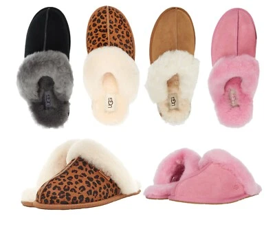 Женские туфли UGG Scuffette II тапочки черный каштан розовый эспрессо леопард - Изображение 1 из 2