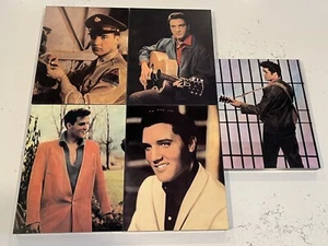 Elvis Presley ~ 8 1/2" x 11" Wall Hangings (x5) All Wood/Cardboard, Foam Centers - Picture 1 of 7