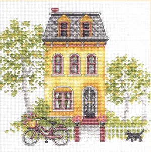 Kit Punto de Cruz ~ Dimensions Gold Collection Petites Yellow House #70-65226 - Imagen 1 de 8