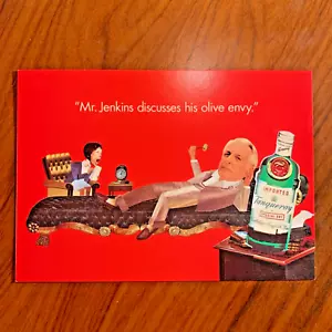 Postal publicitaria de Colección Años 90 Mr. Jenkins Discutes Olive Envy Tanqueray Gin - Imagen 1 de 2