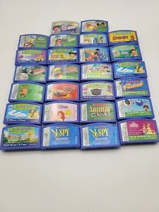 Lot of 25 Leapfrog Leapster Learning Game Cartridges Disney, Pixar Cars Nemo Toy