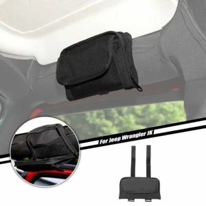 Barra enrollable superior asas soporte para gafas bolsa de almacenamiento para Jeep Wrangler TJ JK JL - Imagen 1 de 9