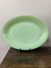 VTG Fire King Jadeite Jane Ray Ribbed Edge 12”x9" Oval Platter UNIQUE POUR FLAWS