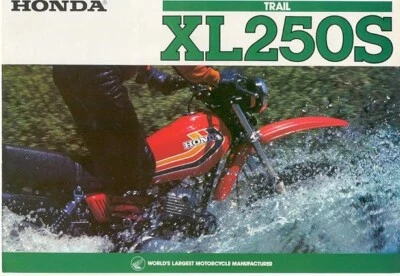 PDF Manual de reparación de mantenimiento de servicio digital Honda XL250S (78-82) XL 250 S PDF Foto 1 de 4