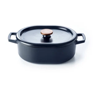 Cocotte Nori 31 cm en fonte fonte émaillée 40x25 cm - Imagen 1 de 3