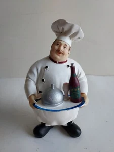 Italian Master Chef Kitchen Statue French Bistro Figurine Restaurant Design - 8" - Picture 1 of 8