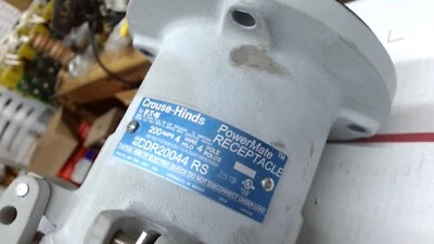 CROUSE HINDS CDR20044RS 200A 4 Wire 4 Pole Pin Sleeve PowerMate RECEPTACLE - Image 1 of 4