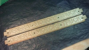 BC03 General Motors Truck Hood Side Emblems Vintage 1937 GENERAL MOTORS TRUCK - Picture 1 of 9