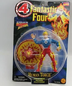 Marvel Comics Fantastic Four Toy Biz 1996 The Human Torch Action Figure - Picture 1 of 3