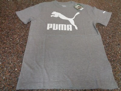 Camiseta gris con logotipo pequeño Puma para hombre nueva con etiquetas camiseta ropa deportiva Foto 1 de 4
