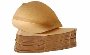 Coffee Filter Papers Size 4 Unbleached Brown Replacement Cones x6 x40 x80 x200  - Picture 1 of 1