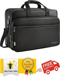 Bolsa para computadora portátil de 17 pulgadas, maletín de viaje con organizador, híbrido grande expandible para - Imagen 1 de 8