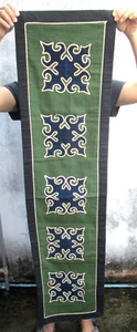 Coperta sella matrimonio vintage tribù Lao Yao Mien fatta a mano - Foto 1 di 2