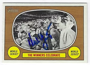NED YOST KANSAS CITY ROYALS SIGNED 2015 WORLD SERIES CARD BRAVES BREWERS RANGERS - Picture 1 of 1