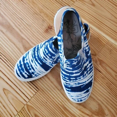 Margaritaville Tye Dye Sailor Mujer 7 Mocasines Sin Cordones 41227 Azul Lona  Foto 1 de 4