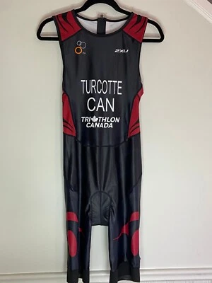 Nuevo Trisuit 2XU Para Hombre Perform Cremallera Trasera Mediano - Hecho a Medida Turcotte Canadá Foto 1 de 3