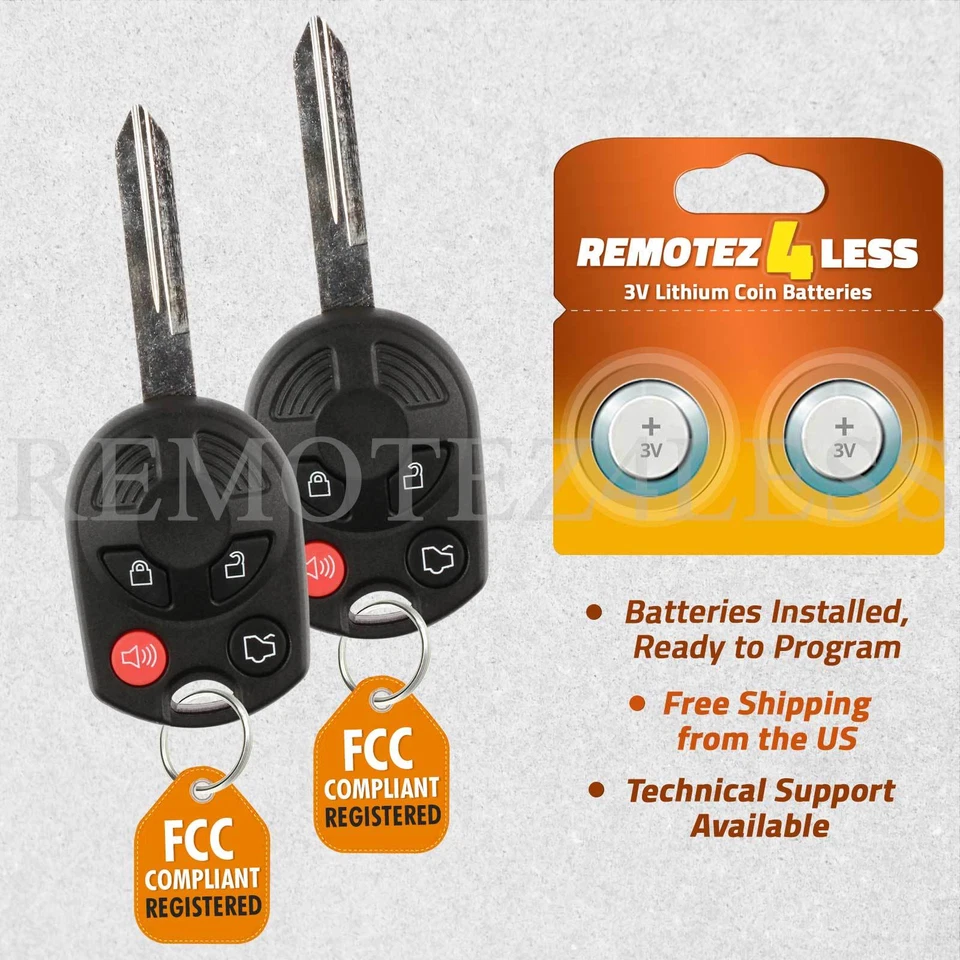 2 For 2011 2012 2013 2014 Ford Expedition Keyless Entry Remote Car Key Fob Foto 1 de 4