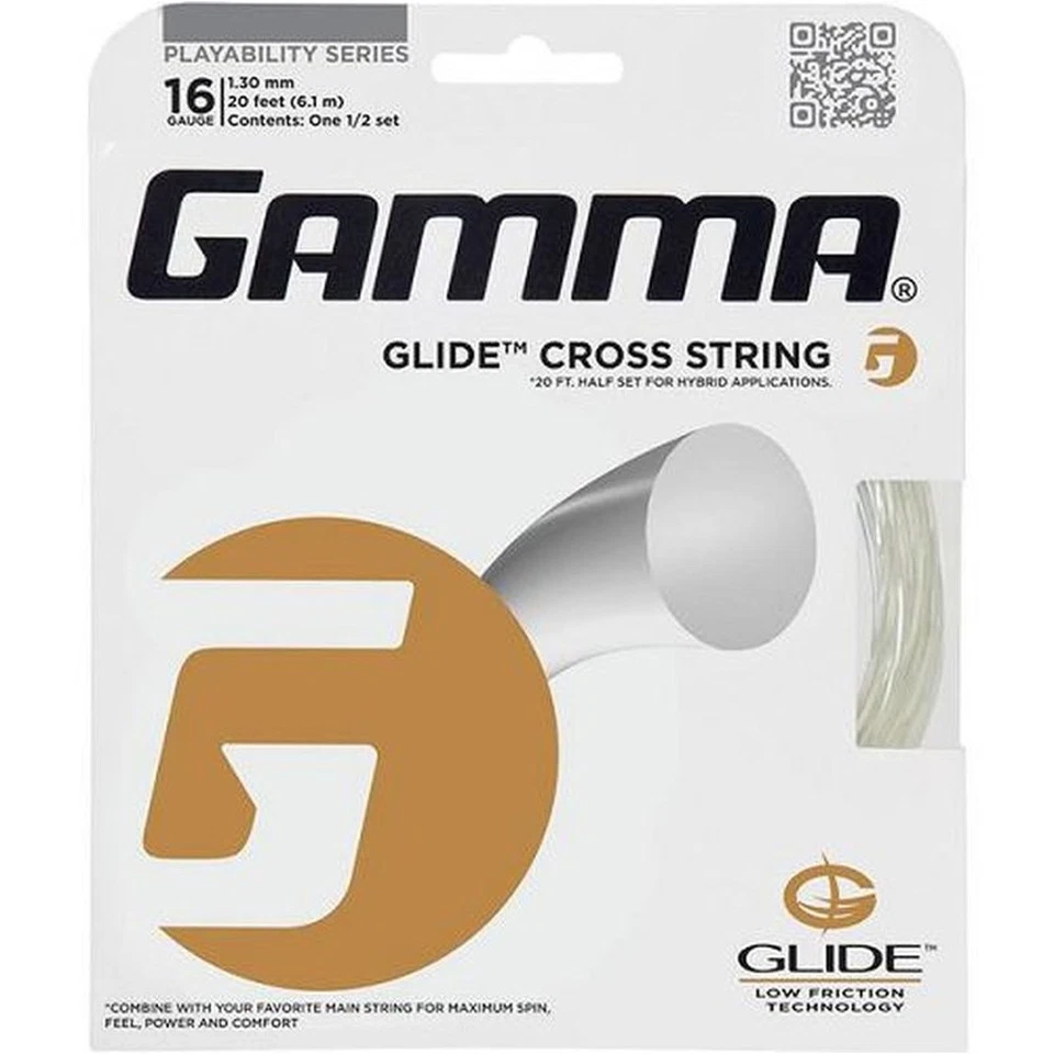 Gamma Tennis String Glide Cross String 6.1m Set