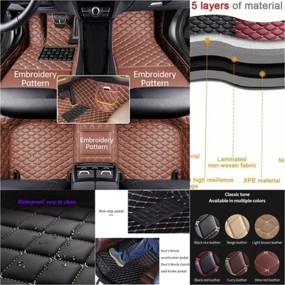 Alfombrillas delanteras y traseras personalizadas para todo tipo de clima impermeables para Jaguar Foto 1 de 4
