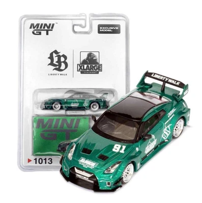 Liberty Walk × XLarge Mini GT 1/64 Green Mini GT Exclusive Model New Japan - Image 1 of 4