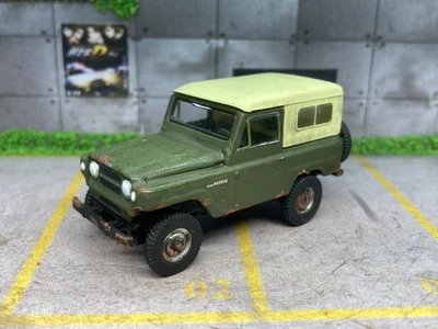 1980 Nissan Patrol 4x4 Truck Rusty Weathered Custom 1/64 Diecast Barn Find - image 1 of 4